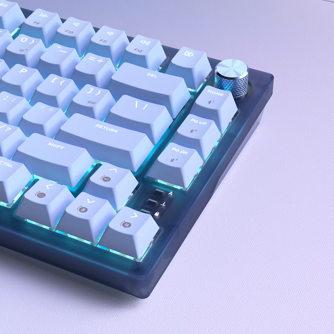K65 PLUS 75% RGB Mechanical Gaming Keyboard – Glacier Blue