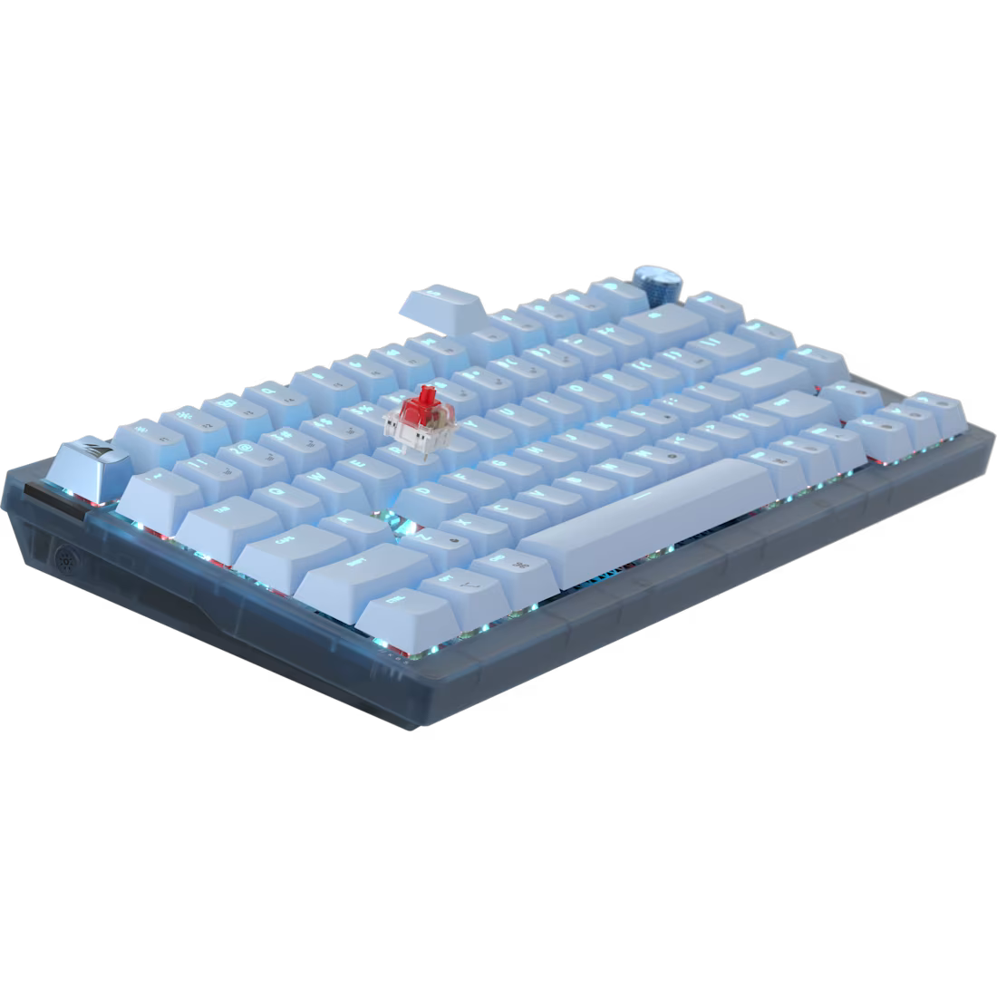 K65 PLUS 75% RGB Mechanical Gaming Keyboard – Glacier Blue