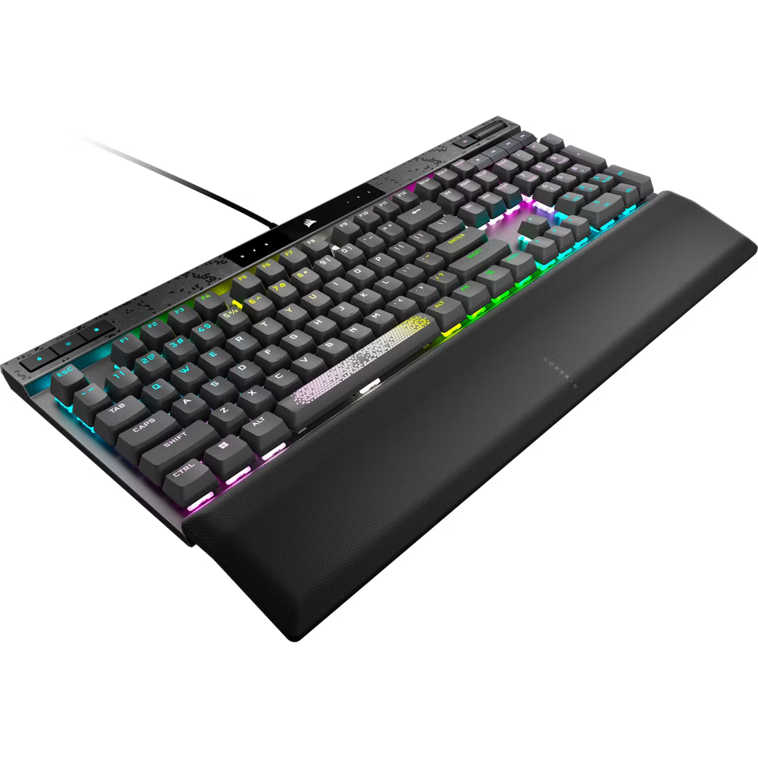 K70 MAX RGB Magnetic-Mechanical Gaming Keyboard — Adjustable CORSAIR MGX Switches — Steel Grey