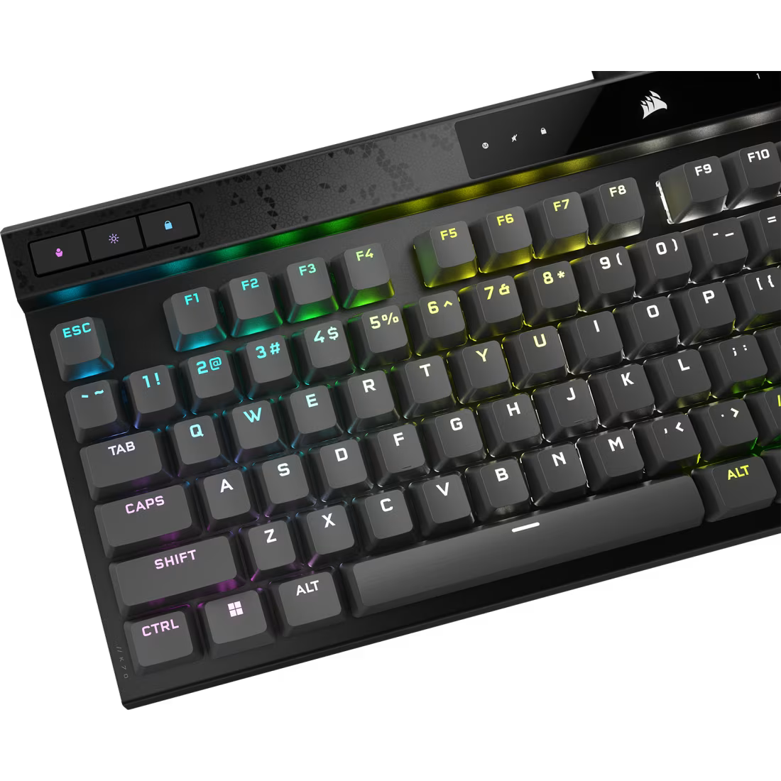 K70 MAX RGB Magnetic-Mechanical Gaming Keyboard — Adjustable CORSAIR MGX Switches — Steel Grey