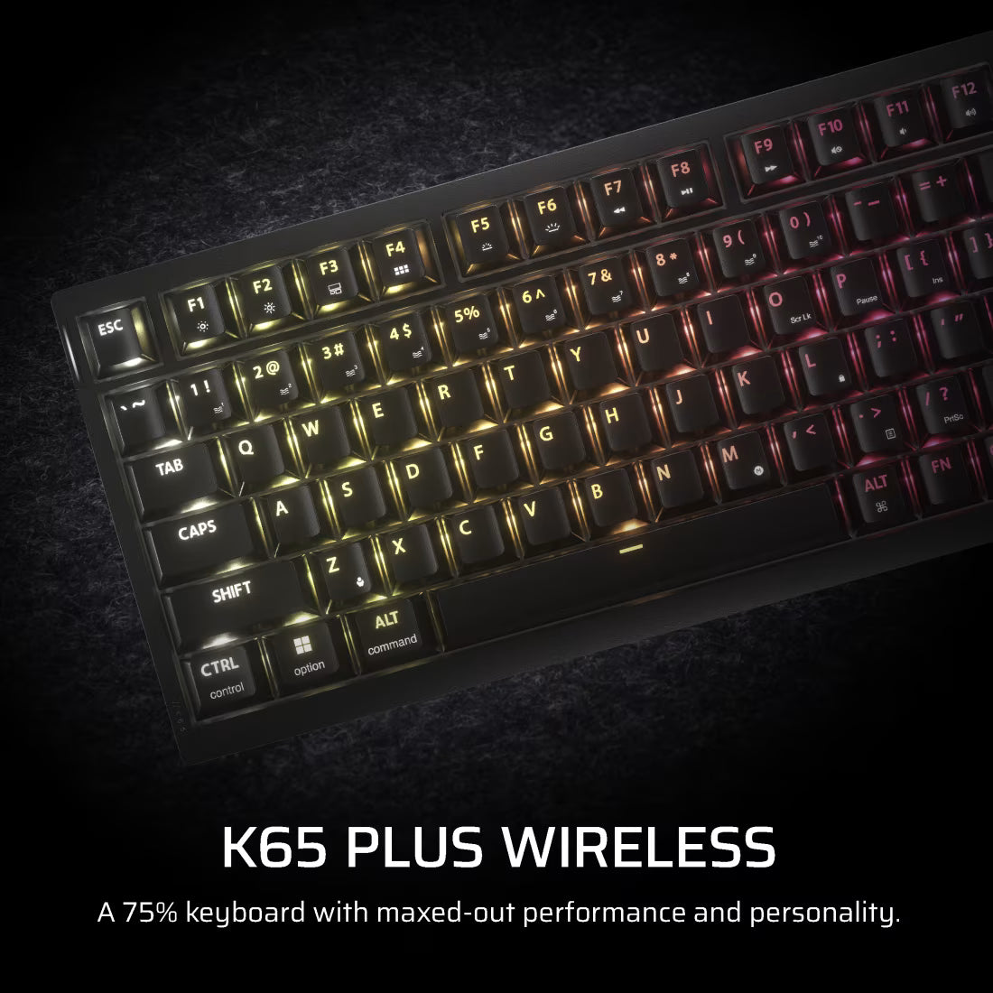 K65 PLUS WIRELESS TACTILE 75% RGB Mechanical Gaming Keyboard