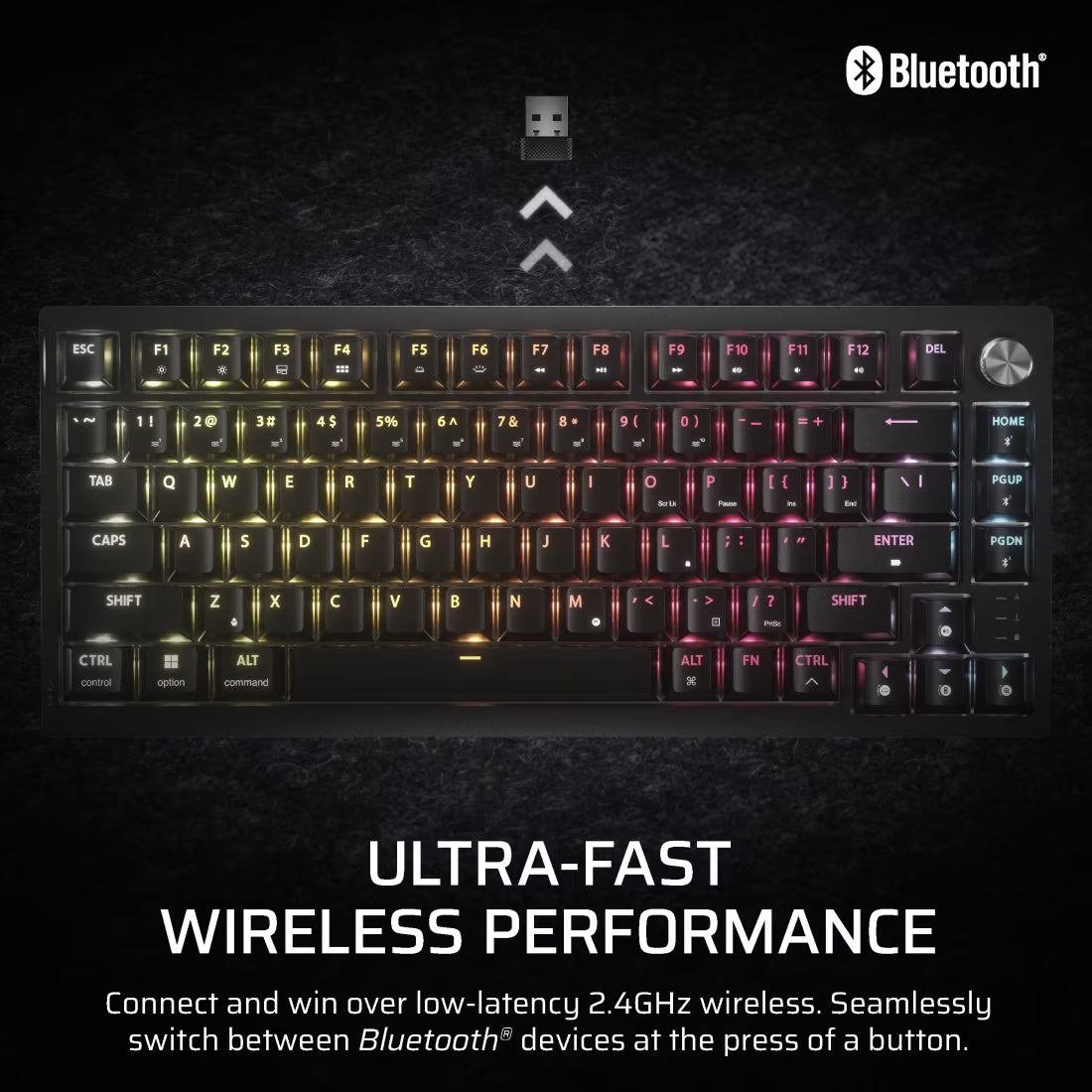 K65 PLUS WIRELESS TACTILE 75% RGB Mechanical Gaming Keyboard