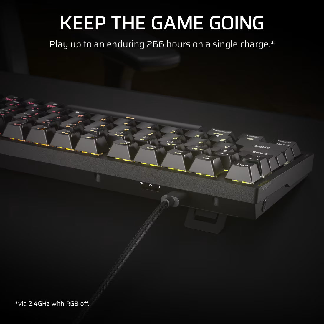 K65 PLUS WIRELESS TACTILE 75% RGB Mechanical Gaming Keyboard
