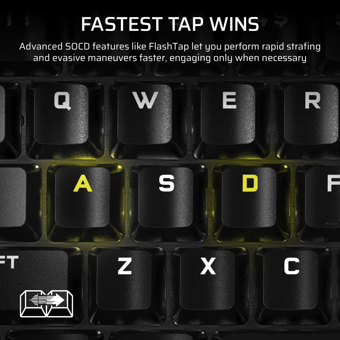K70 PRO TKL High-Performance Hall Effect Programmable Gaming Keyboard with Rapid Trigger