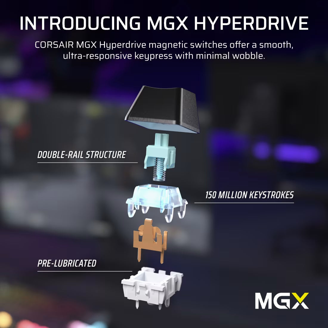 K70 PRO TKL High-Performance Hall Effect Programmable Gaming Keyboard with Rapid Trigger