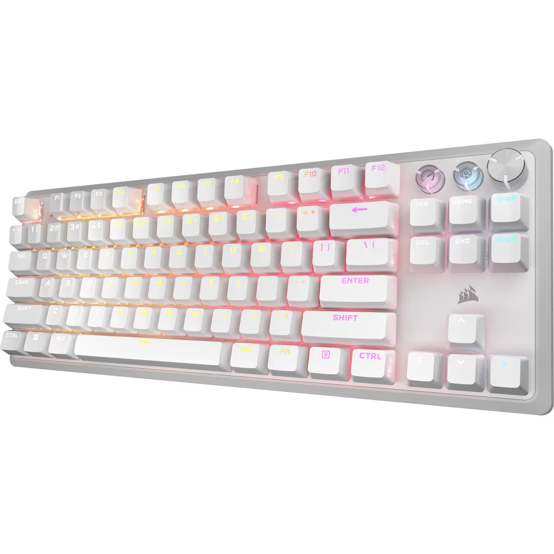 K70 PRO TKL High-Performance Hall Effect Programmable Gaming Keyboard with Rapid Trigger - White