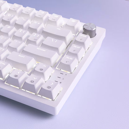 K65 PLUS 75% RGB Mechanical Gaming Keyboard for Mac and PC – Frost White