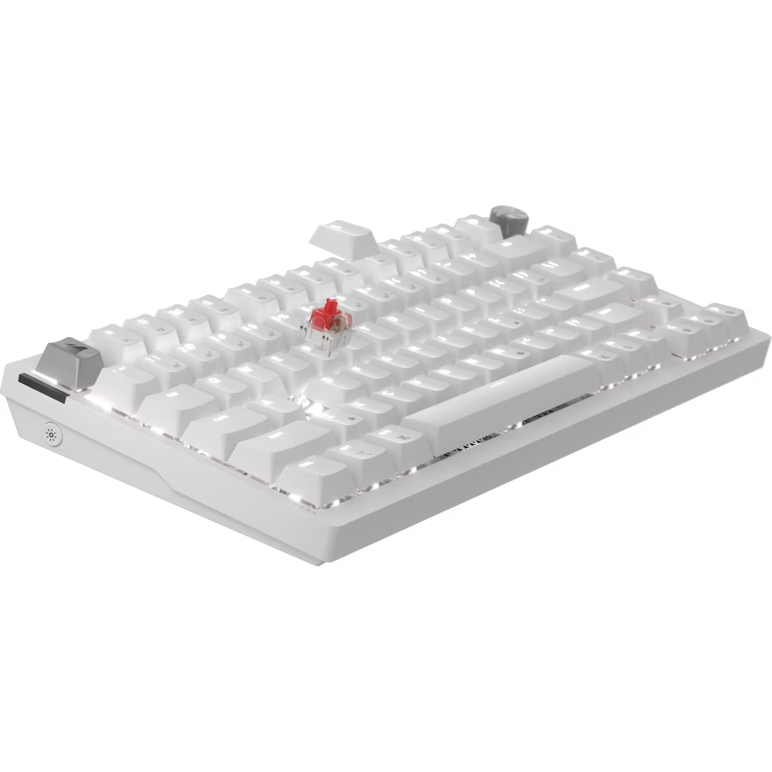 K65 PLUS 75% RGB Mechanical Gaming Keyboard for Mac and PC – Frost White