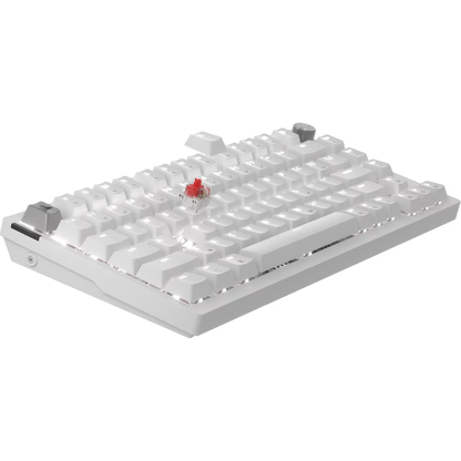 K65 PLUS 75% RGB Mechanical Gaming Keyboard for Mac and PC – Frost White