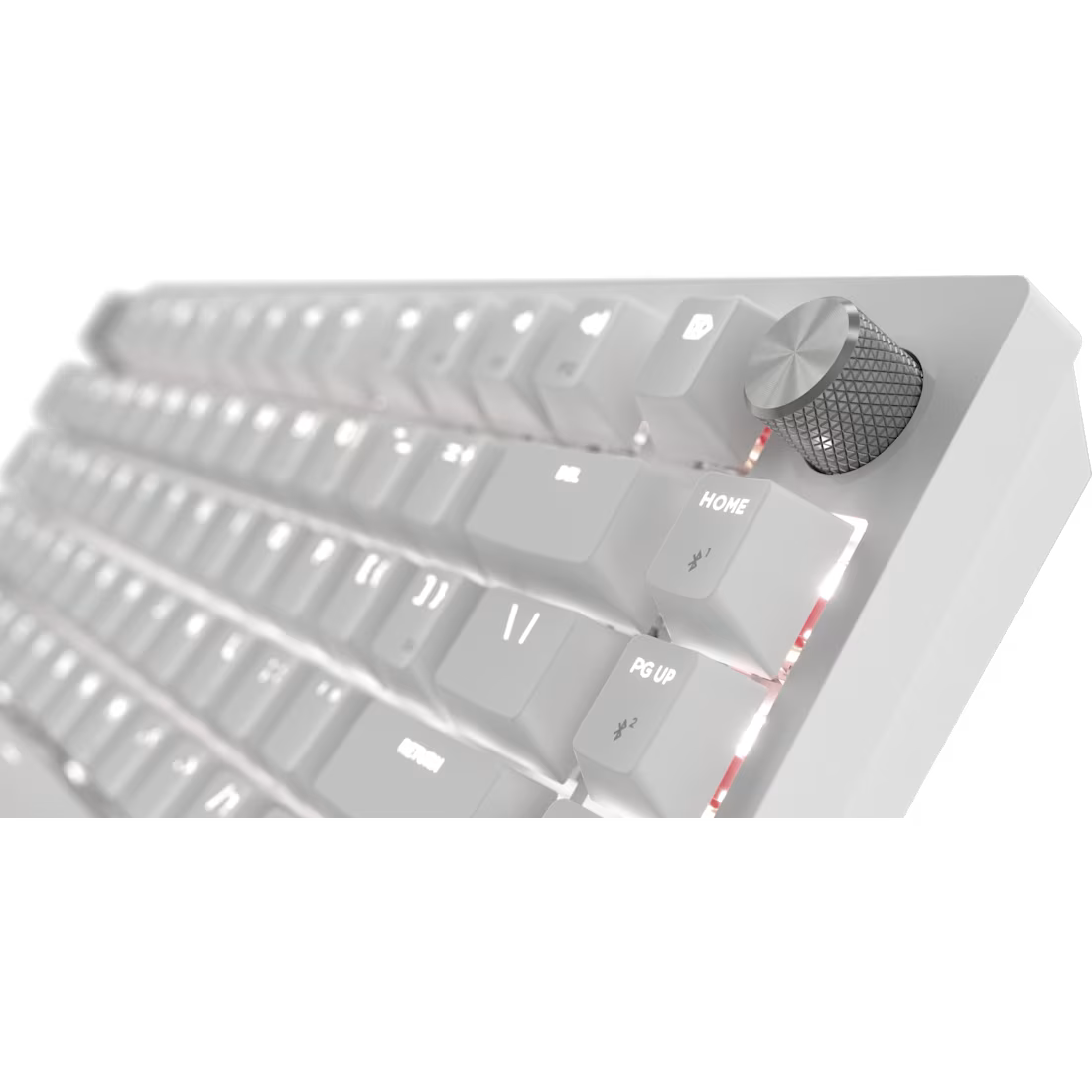 K65 PLUS 75% RGB Mechanical Gaming Keyboard for Mac and PC – Frost White