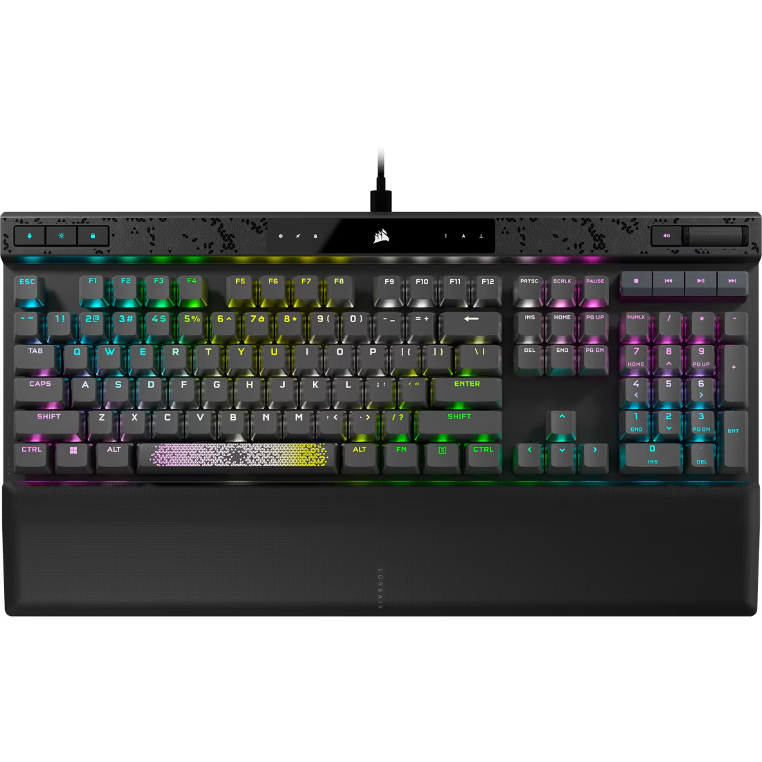 K70 MAX RGB Magnetic-Mechanical Gaming Keyboard — Adjustable CORSAIR MGX Switches — Steel Grey