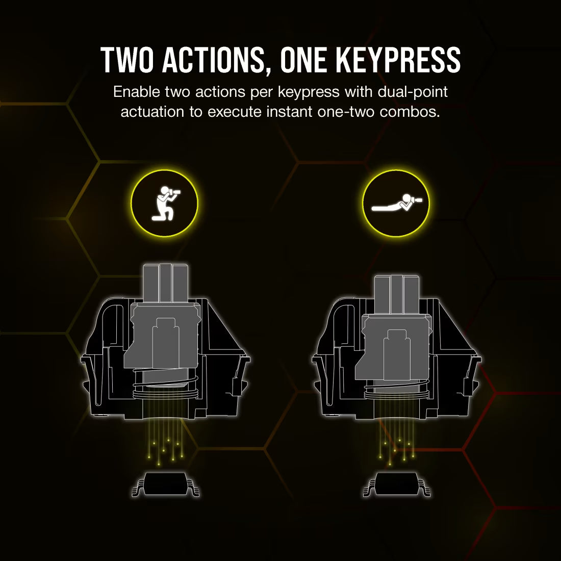 K70 MAX RGB Magnetic-Mechanical Gaming Keyboard — Adjustable CORSAIR MGX Switches — Steel Grey