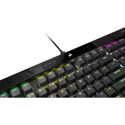 K70 MAX RGB Magnetic-Mechanical Gaming Keyboard — Adjustable CORSAIR MGX Switches — Steel Grey