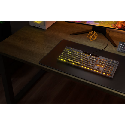 K70 MAX RGB Magnetic-Mechanical Gaming Keyboard — Adjustable CORSAIR MGX Switches — Steel Grey