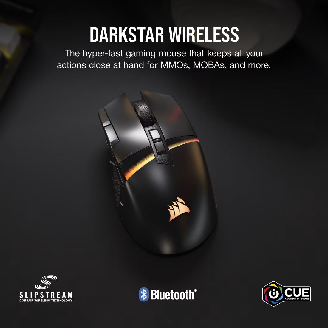 DARKSTAR WIRELESS RGB MMO Gaming Mouse