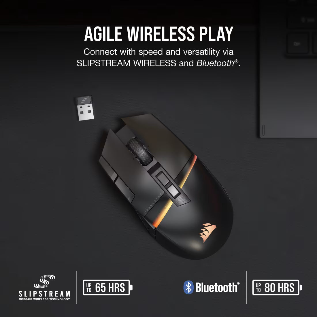 DARKSTAR WIRELESS RGB MMO Gaming Mouse