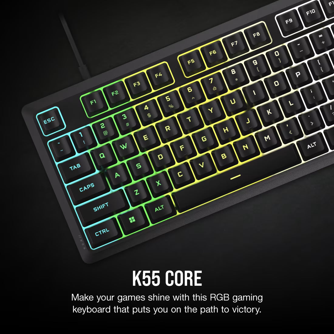 K55 CORE RGB Gaming Keyboard — Black