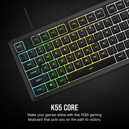 K55 CORE RGB Gaming Keyboard — Black