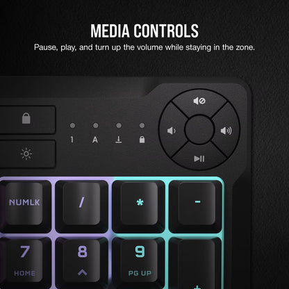 K55 CORE RGB Gaming Keyboard — Black
