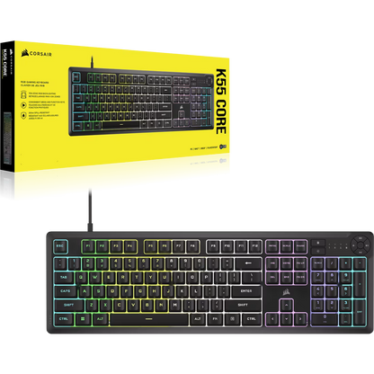 K55 CORE RGB Gaming Keyboard — Black