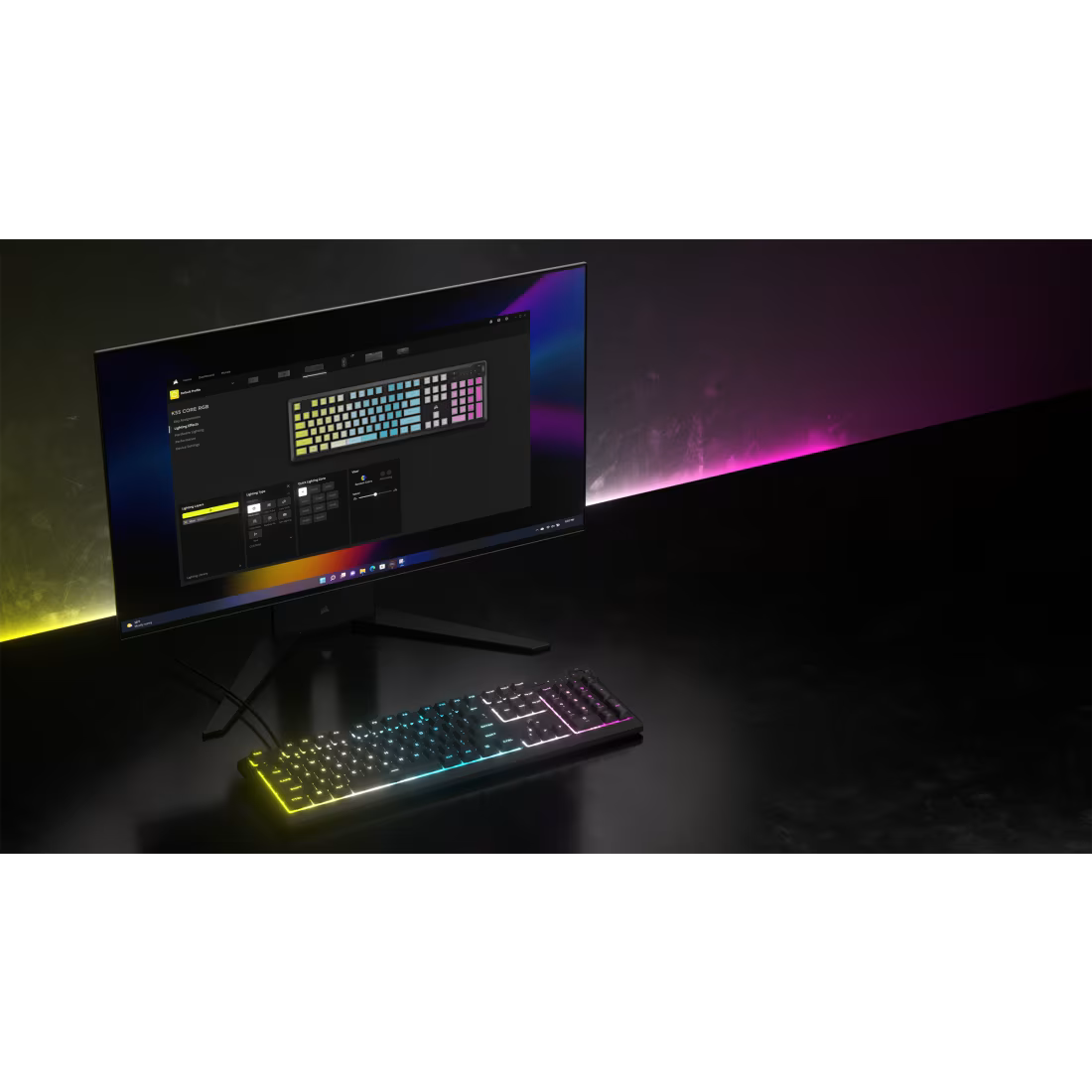 K55 CORE RGB Gaming Keyboard — Black