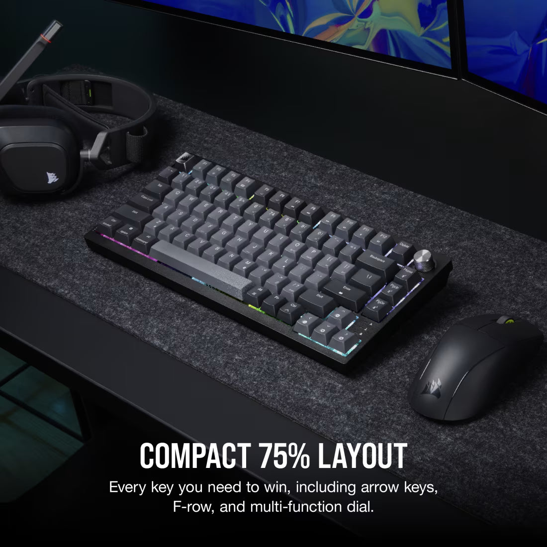 K65 PLUS WIRELESS 75% RGB Mechanical Gaming Keyboard