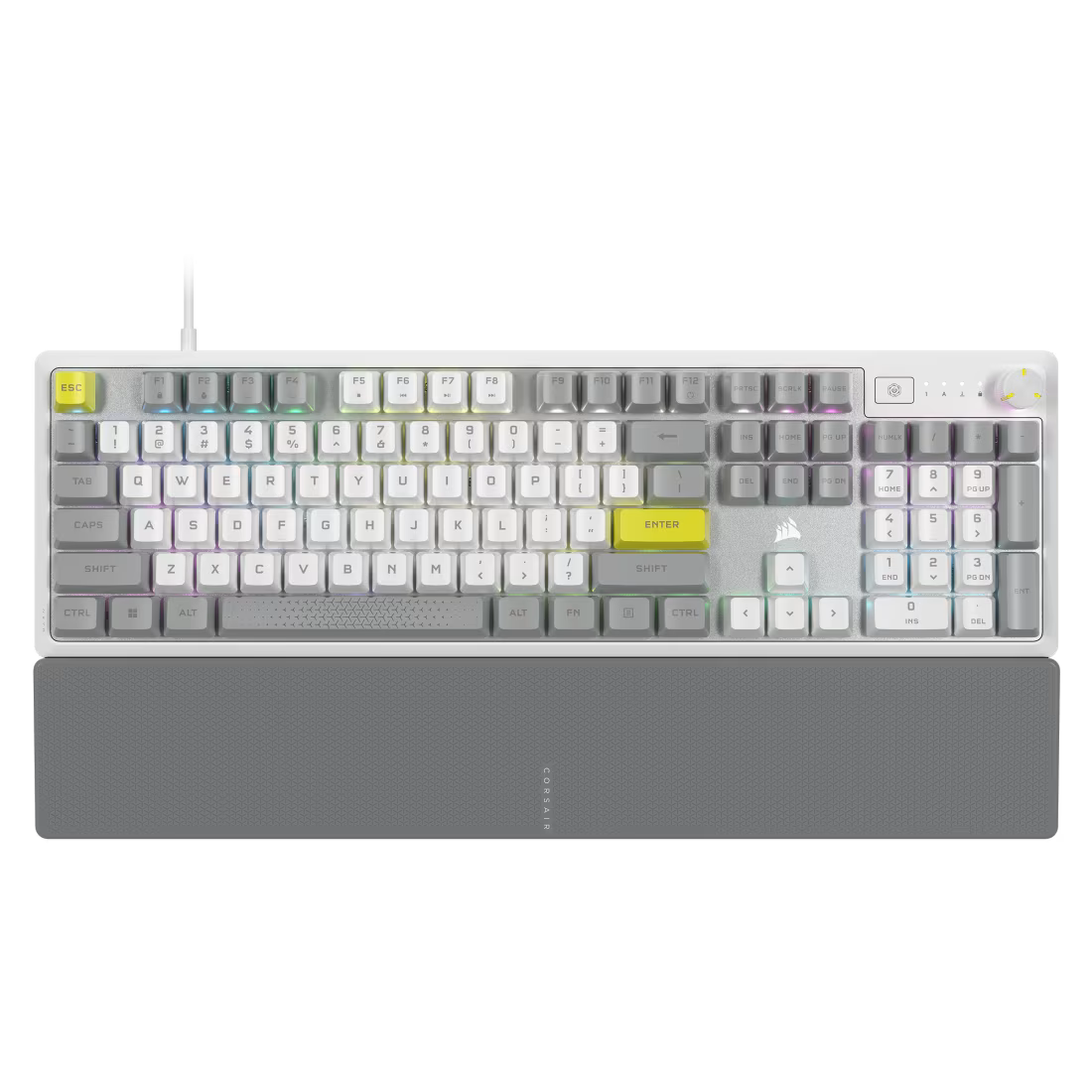 K70 CORE SE RGB Mechanical Gaming Keyboard with Palm Rest — White