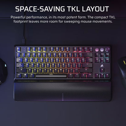 K70 PRO TKL High-Performance Hall Effect Programmable Gaming Keyboard with Rapid Trigger