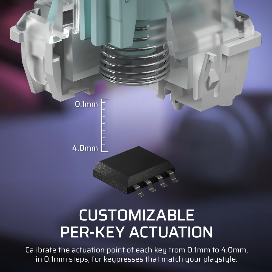 K70 PRO TKL High-Performance Hall Effect Programmable Gaming Keyboard with Rapid Trigger - White