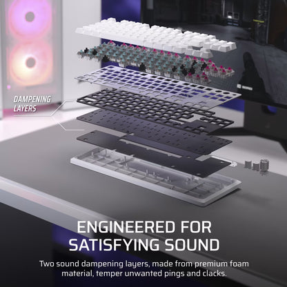 K70 PRO TKL High-Performance Hall Effect Programmable Gaming Keyboard with Rapid Trigger - White