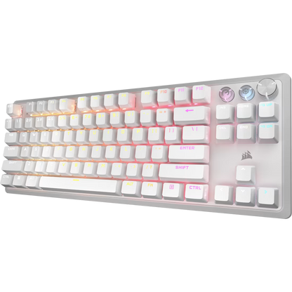 K70 PRO TKL High-Performance Hall Effect Programmable Gaming Keyboard with Rapid Trigger - White